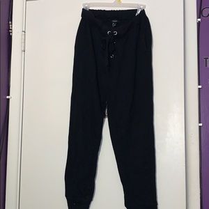 Large Black Forever 21 Joggers